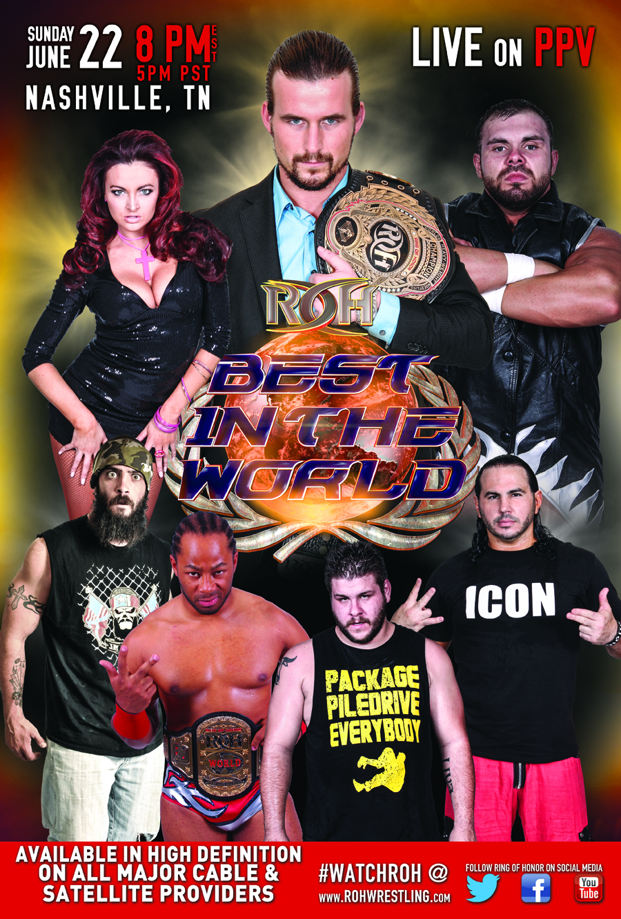 The Wrestling HUB: Reviews: ROH Best In The World 2015: Battle Of The Belts  Review