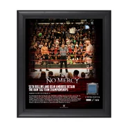 Dean Ambrose & Seth Rollins No Mercy 2017 15 x 17 Framed Plaque w Ring Canvas