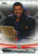 2019 WWE Raw Wrestling Cards (Topps) David Otunga (No.23)