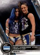 2020 WWE Women's Division Trading Cards (Topps) Bayley & Sasha Banks (No.77)