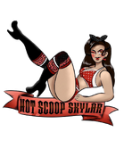 Skylar Marie - Pinup Button and Sticker Combo