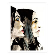 The Bella Twins 11 x 14 Art Print