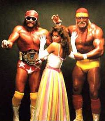 Hulk Hogan Macho Man Randy Savage MEGA POWERS poster WWF WWE