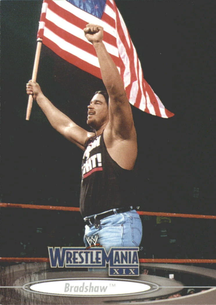 2003 WWE WrestleMania XIX (Fleer) Bradshaw (No.10) Pro Wrestling Fandom