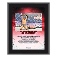 The Miz Elimination Chamber 2021 10x13 Commemorative Plaque