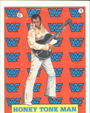 1987 Wwf Wrestling Cards Topps Sticker Honky Tonk Man No 10 Pro Wrestling Fandom