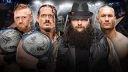 Heath Slater & Rhyno (c) vs. The New Wyatt Family for the WWE Smackdown Tag Team Championship