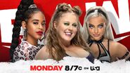 Bianca Belair vs. Doudrop vs. Liv Morgan in a Triple Threat Match to become the #1 Contender for the WWE Raw Women's Championship