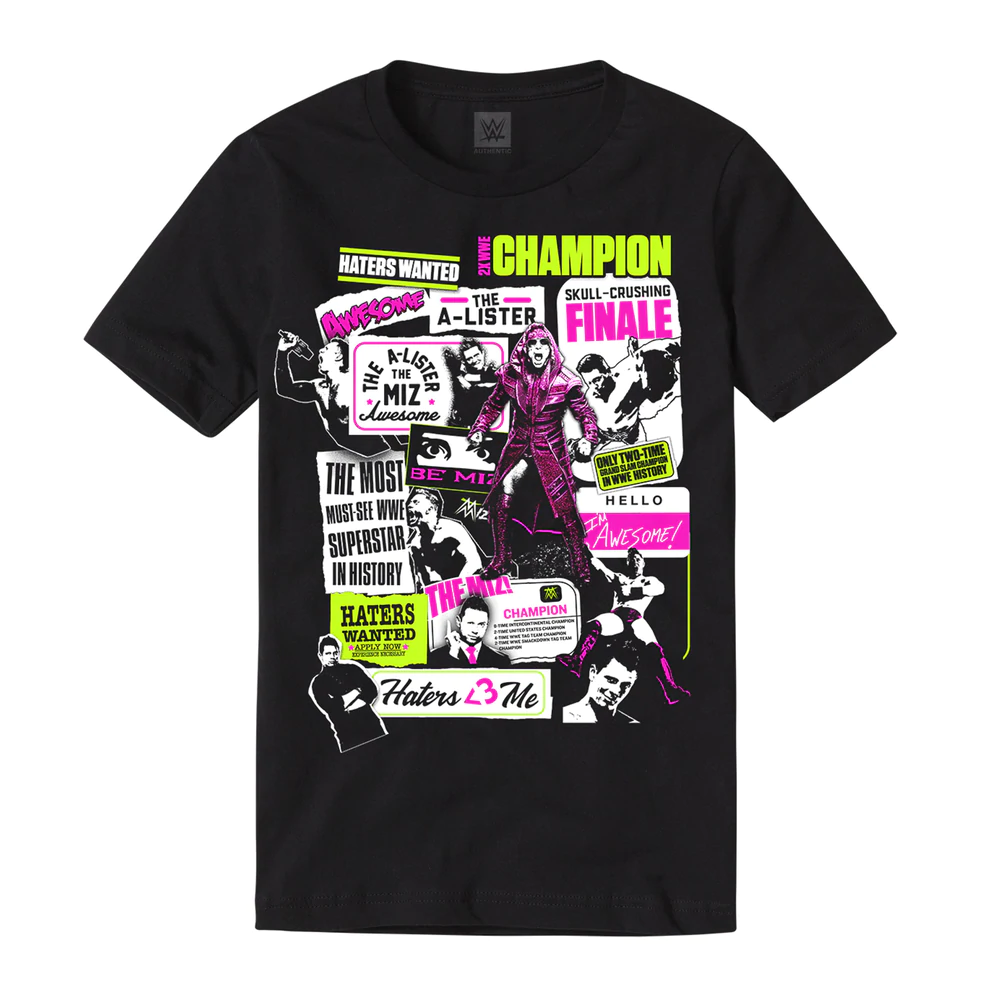 The Miz "Most Must See" Authentic TShirt Pro Wrestling Fandom