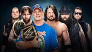 EC 2017 Champber Match.jpg (84 KB) John Cena (c) vs. AJ Styles vs. Bray Wyatt vs. Baron Corbin vs. The Miz vs. Dean Ambrose in a Elimination Chamber match for the WWE Championship