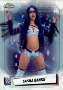 2021 WWE Chrome Trading Cards (Topps) Sasha Banks (No.66)