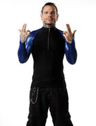 Jeff Hardy Blue Spandex Zip Up