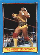 1987 WWF Wrestling Cards (Topps) The Hulkster Explodes (No.26)