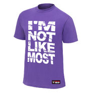 Nia Jax I'm Not Like Most Purple Authentic T-Shirt
