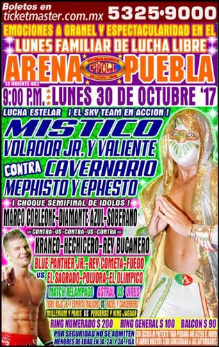 CMLL Lunes Arena Puebla 10-30-17
