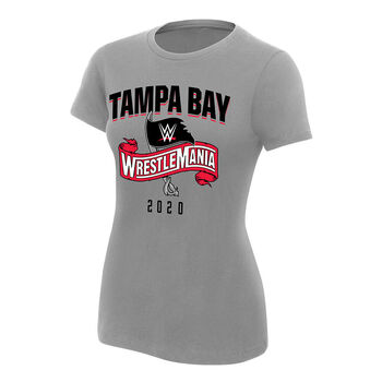 WrestleMania 36 Sports Style Women's Grey T-Shirt