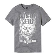 Stone Cold Steve Austin KOTR 1996 Grey Skull T-Shirt