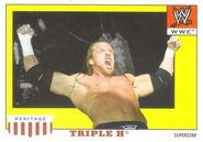 2008 WWE Heritage IV Trading Cards (Topps) Triple H 52