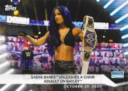 2021 WWE Women's Division Trading Cards (Topps) Sasha Banks (No.85)
