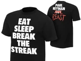 Brock Lesnar & Paul Heyman "Eat,Sleep, Break The Streak" T-Shirt
