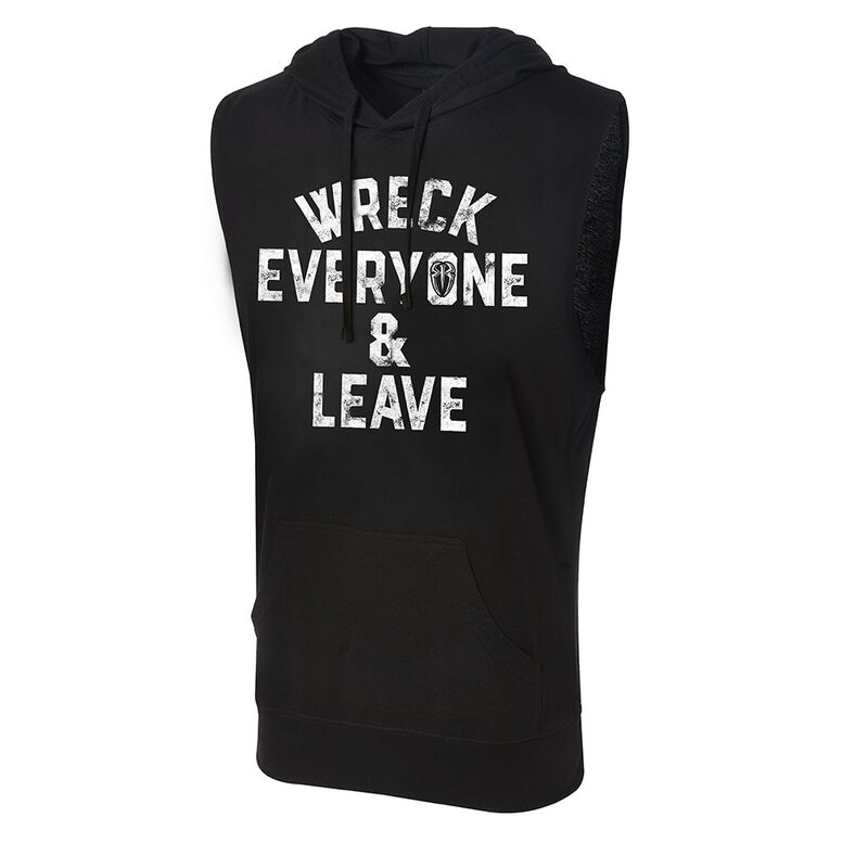 Roman Reigns Wreck Everyone Leave Lightweight Sleeveless Hoodie Pro Wrestling Fandom