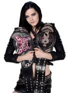 Paige nxt and wwe divas champion photomontage by wwephotomontagepng-d7dph1q