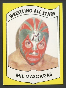 1982 Wrestling All Stars Series A and B Trading Cards Mil Mascaras (No.3)