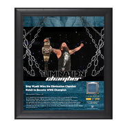 Bray Wyatt Elimination Chamber 2017 15 x 17 Framed Plaque w Ring Canvas