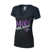 Paige "Think Again" Tri-Blend Women's V-Neck T-Shirt