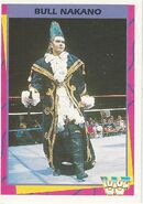 1995 WWF Wrestling Trading Cards (Merlin) Bull Nakano (No.128)