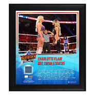 Charlotte Flair SummerSlam 2019 15 x 17 Framed Plaque w/ Ring Canvas