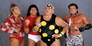 The Dream Team Dusty Rhodes (Capt.), Brutus Beefcake, The Red Rooster & Tito Santana