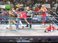 Lance Storm connecting with a sweet superkick.
