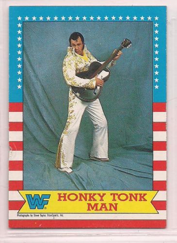 Honky Tonk Man Signed 1990 Classic WWF Card #27 WWE Pro Wrestling Star Autograph 