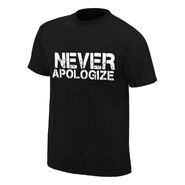 Dean Ambrose Never Apologize Authentic T-Shirt