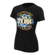 Sasha Banks "Standard Blueprint Legit Boss" Women's Authentic T-Shirt