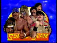 Hulk Hogan and The Ultimate Warrior vs. Sgt. Slaughter, Gen. Adnan, and Col. Mustafa