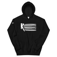 Retribution Flag Logo Black Pullover Hoodie Sweatshirt