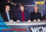 1998 WCW-nWo Nitro (Topps) Mike Tenay-Tony Schiavone-Bobby Heenan (No.43)