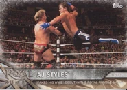 2017 WWE Road to WrestleMania Trading Cards (Topps) AJ Styles (No.12)