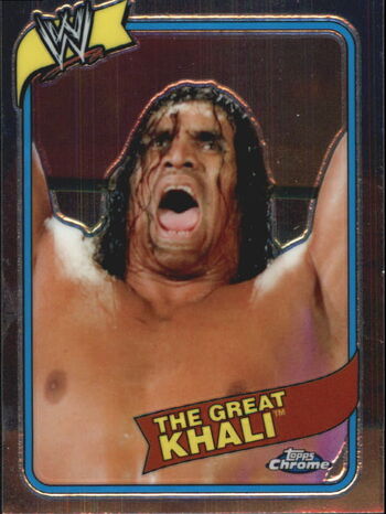 2008 WWE Heritage III Chrome Trading Cards The Great Khali 5