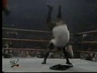 Animal bodyslamming Mankind onto a chair