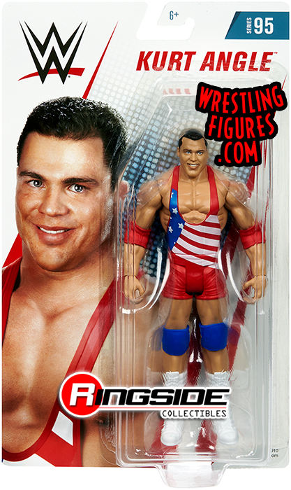 The Kurt Angle (WWE Series 95) action figure is one of the toys in the WWE ...