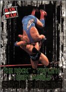 2001 WWF RAW Is War (Fleer) The Rock vs. Triple H Kurt Angle 95