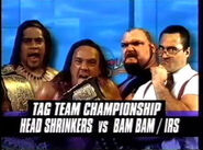 Bam Bam Bigelow & Irwin R. Schyster vs. The Headshrinkers