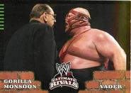 2008 WWE Ultimate Rivals (Topps) Gorilla Monsoon vs. Vader (No.89)