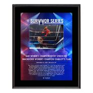 Becky Lynch Survivor Series 2021 10x13 Commemorative Plaque
