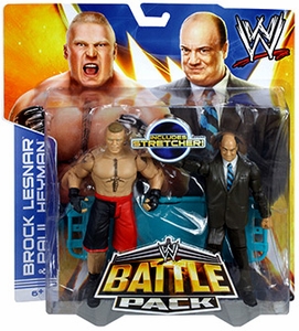 WWE Brock Lesnar & Paul Heyman Battle Pack Series 25 Mattel Wrestling figures... 