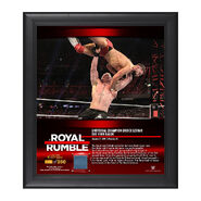 Brock Lesnar Royal Rumble 2019 15 x 17 Framed Plaque w Ring Canvas