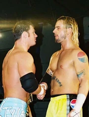 AJ Styles and CM Punk at the 